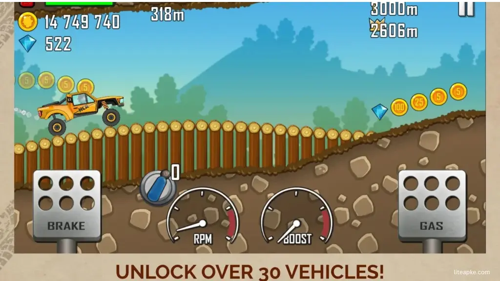 hill climb racing best car